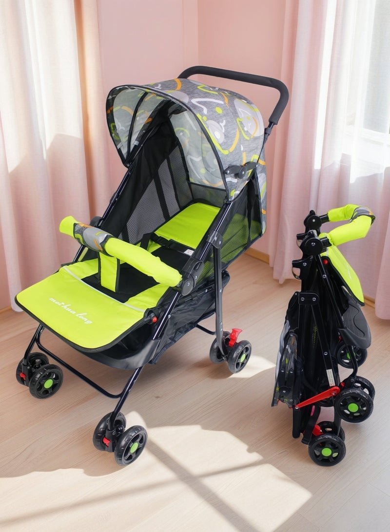 Foldable Ultra Lightweight Travel Stroller with Multi Position Reclining Seat Adjustable Canopy Foldable Storage Basket NO.1102 - Image 5